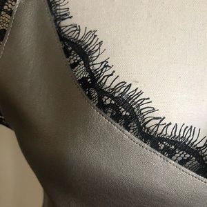 Zara Faux Leather Camisole top